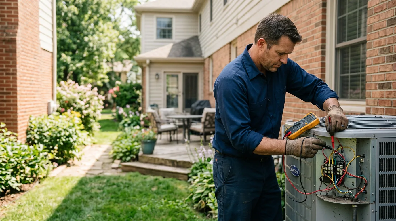 HVAC technician working near Hacksneck, VA
